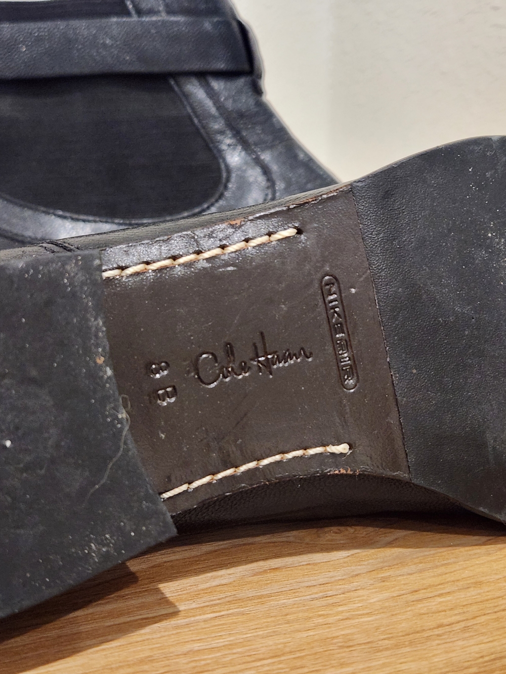 Cole Haan Classic Black Leather Ankle Boots - Picture 8 of 8